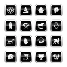 Supergloss Black Icons - Mesopotamia