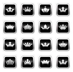 Supergloss Black Icons - Crowns
