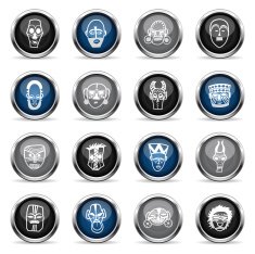 Supergloss Icons - African Masks
