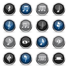 Supergloss Icons - Musical Notes