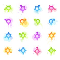 Stains Icons - GPS Roundabout Arrows N2