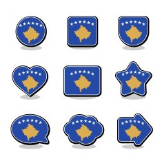 KOSOVO FLAG ICON SET N2