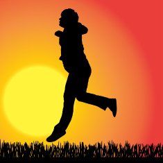 Vector silhouette of a woman N1531