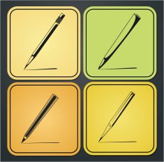 icons pencils