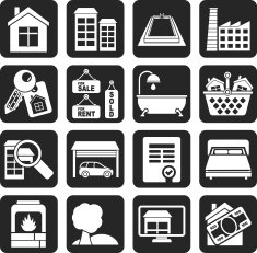 Silhouette Real Estate objects and Icons