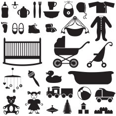 Set of children's things