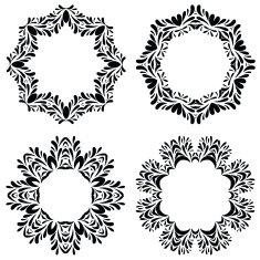 Collection of lace frames N2