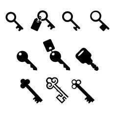Keys Silhouettes N3