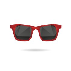 Sunglasses abstract isolated on a white backgrounds