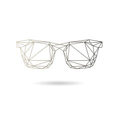 Sunglasses abstract isolated on a white backgrounds N2
