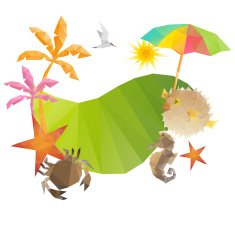 Summer holidays background vector illustration N2