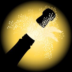 Holiday sparks of a champagne N2