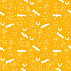 halloween seamless pattern with pumpkins N6