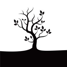 Black vector Tree N9
