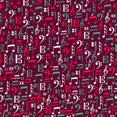 Diversity musical notes pattern N2