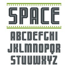 Sans serif font in sport style