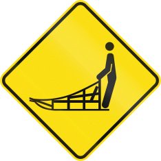 Sled Crossing in Canada