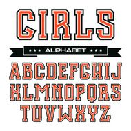 Serif font in the style of college N2