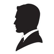 Vector businessman silhouette