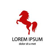 Vector image of a horse N2