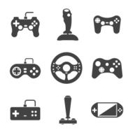 Joystick icons set