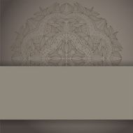 background with lace circle hand drawn ornament