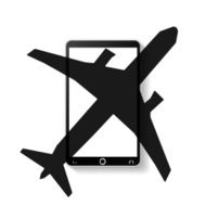 Plane Silhouette Creative Illustration Symbol Design