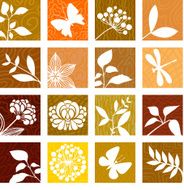 Fall colored icons