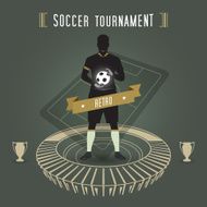 abstract soccer stadium