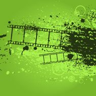 Grunge green film