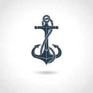 Anchor Silhouette Isolated Object