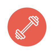 Barbell thin line icon N2