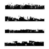 Four black frames grunge