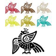 Silhouette Fire bird Phoenix