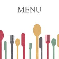 vector menu template N3
