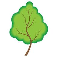 Abstract green tree N2