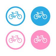 Vector bicycle icon Illustration EPS10 N6