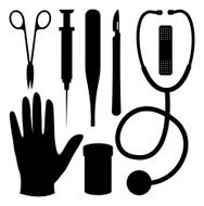 Medical Supply Silhouettes