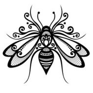 Vector Beautiful Bee N2