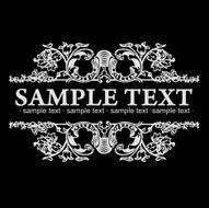 Decorative Vintage Ornate Banner Vector Illustration