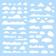 Clouds vector set N2