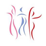 dancing abstract silhouettes