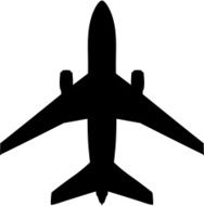 Plane Silhouette (Airport Symbol)