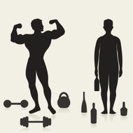 Sportsman and alcoholic