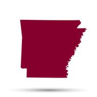 Map of the U S state Arkansas N2