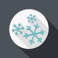 paper flat icon snow