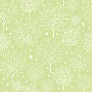 Spring Garden Seamless Pattern Background