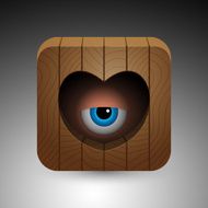 Cartoon eye icon