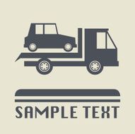 Car transportation icon or sign N4