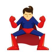 Superhero Crouching